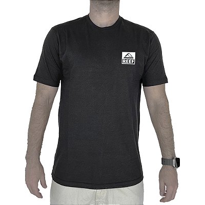 Camiseta Reef Hibisco Masculina Preto