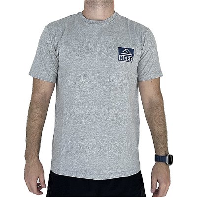 Camiseta Reef Hibisco Masculina Cinza