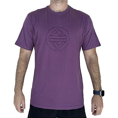 Camiseta Reef Carimbo Masculina Roxo