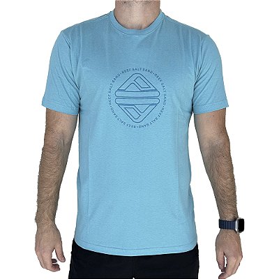 Camiseta Reef Carimbo Masculina Azul Claro