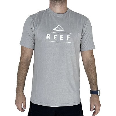 Camiseta Reef Series Masculina Cinza Claro