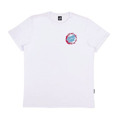 Camiseta Santa Cruz Infinite Tidal Dot SS Masculina Branco