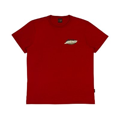 Camiseta Santa Cruz Ultimate Flame Dot SS Masculina Vermelho