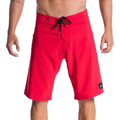 Bermuda Quiksilver Flat Kaimana 21" SM24 Masculina Vermelho