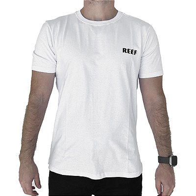 Camiseta Reef Básica Estampada 06 SM24 Masculina Branco