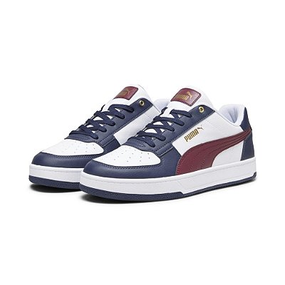 Tênis Puma Caven 2.0 Puma White/Dark Jasper/Puma Navy/Gold