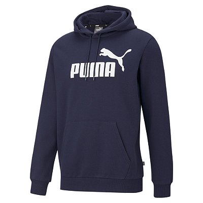 Moletom Puma Canguru Ess Big Logo Masculino Peacoat