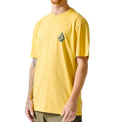Camiseta Volcom Ranchero SM24 Masculina Amarelo
