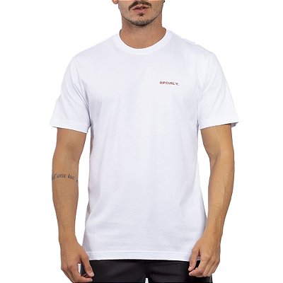Camiseta Rip Curl Brand Logo WT24 Masculina White