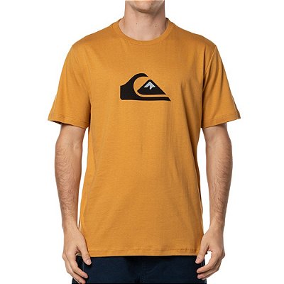 Camiseta Quiksilver Comp Logo Colors WT24 Masculina Mostarda