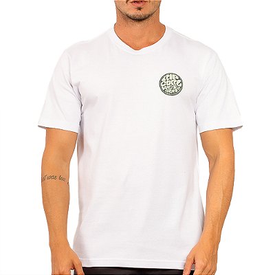 Camiseta Rip Curl Front Wettie WT24 Masculina Branco