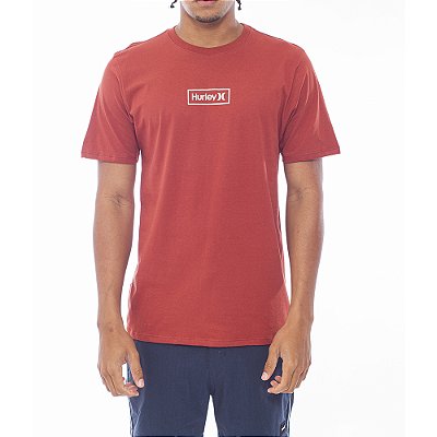 Camiseta Hurley Box WT24 Masculina Vermelho