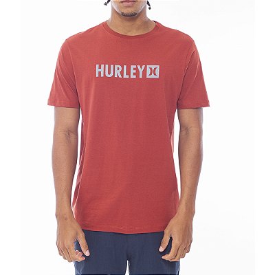 Camiseta Hurley Square WT24 Masculina Vermelho