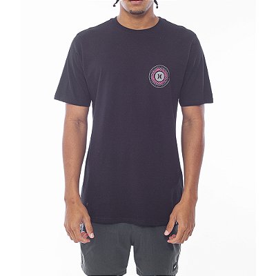 Camiseta Hurley Spiral WT24 Masculina Preto