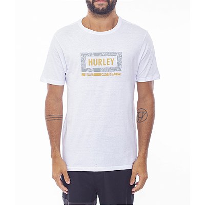 Camiseta Hurley Trace Box WT24 Masculina Branco