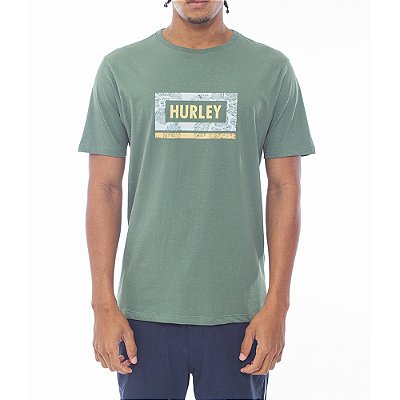 Camiseta Hurley Trace Box WT24 Masculina Verde