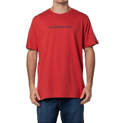 Camiseta Quiksilver Omni Font WT24 Masculina Vermelho