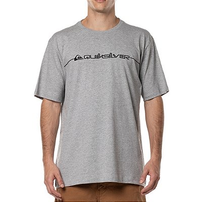 Camiseta Quiksilver New Lines WT24 Masculina Cinza Mescla