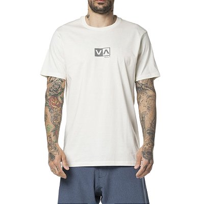 Camiseta RVCA Mini Balance Box WT24 Masculina Off White