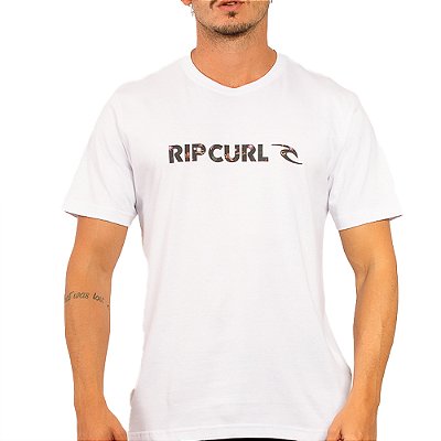 Camiseta Rip Curl Filter New Icon WT24 Masculina Branco