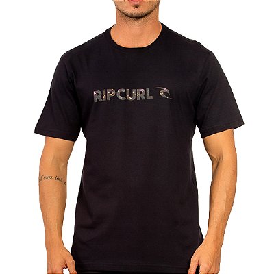Camiseta Rip Curl Filter New Icon WT24 Masculina Preto