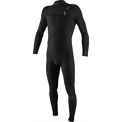 Long John O'Neill Hyperfreak 3/2+MM Chest Zip Full Black