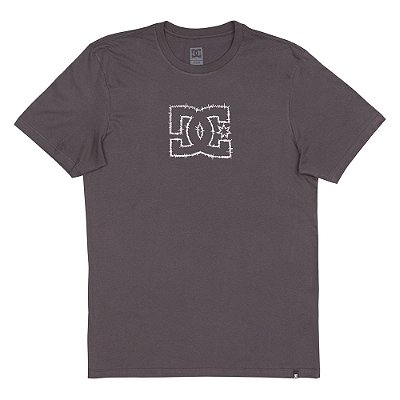 Camiseta DC Shoes Stitched Star WT24 Masculina Cinza Escuro
