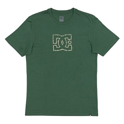 Camiseta DC Shoes Stitched Star WT24 Masculina Verde Escuro