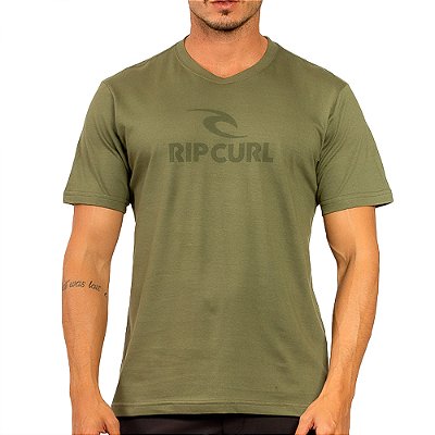 Camiseta Rip Curl Sphere Icon Logo WT24 Masculina Dark Olive