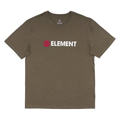 Camiseta Element Blazin Color Plus Size WT24 Verde Militar
