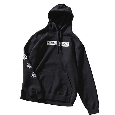 Moletom Volcom Canguru Dual Stone WT24 Masculino Preto