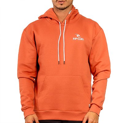 Moletom Rip Curl Canguru Brand Stack WT24 Terracota