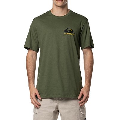 Camiseta Quiksilver Omni Logo WT24 Masculina Verde Militar
