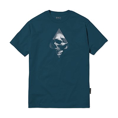 Camiseta MCD Skull Linhas WT24 Masculina Azul Deep