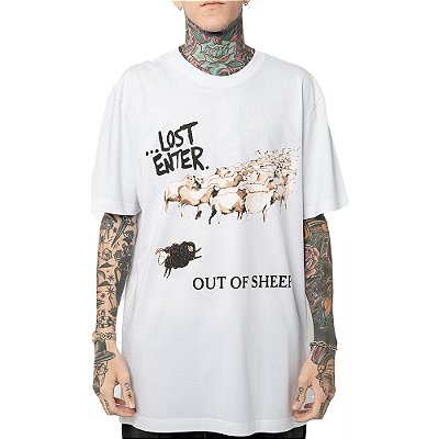 Camiseta Lost Out Of Sheep WT24 Masculina Branco