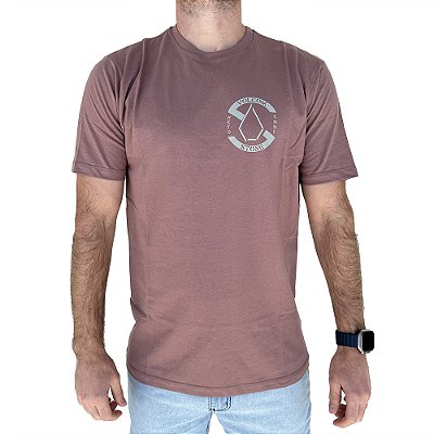 Camiseta Volcom Celler WT24 Masculina Bordo