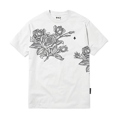 Camiseta MCD Rosas WT24 Masculina Branco