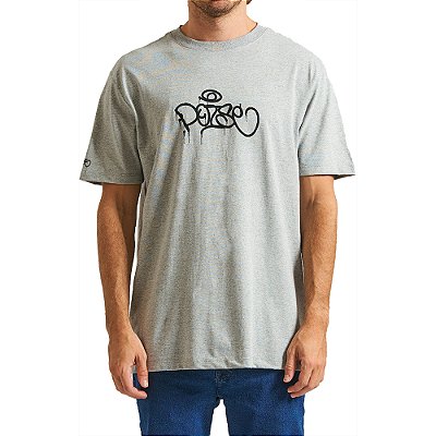 Camiseta Hurley Bomb WT24 Masculina Mescla Cinza