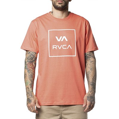 Camiseta RVCA VA All The Way WT24 Masculina Vermelho Claro