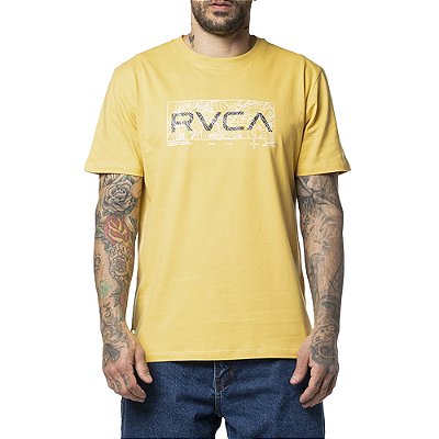 Camiseta RVCA Big Top WT24 Masculina Mostarda
