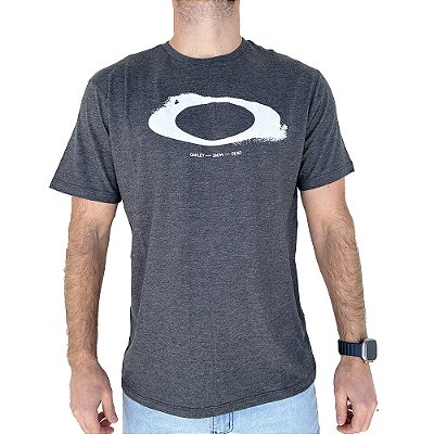 Camiseta Oakley Ellipse Heritage WT24 Masculina Jet Black Camiseta Oakley Ellipse Heritage WT24 Masculina Jet Black