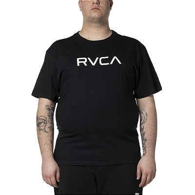 Camiseta RVCA Big RVCA Plus Size WT24 Masculina Preto