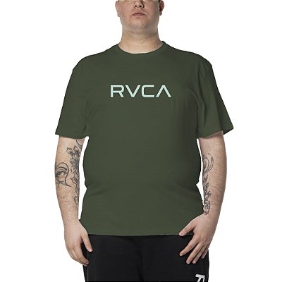 Camiseta RVCA Big RVCA Colors Plus Size WT24 Verde Militar
