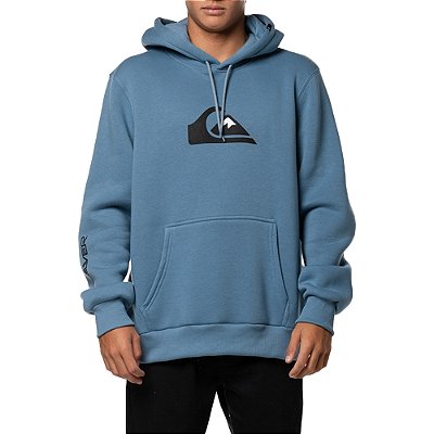 Moletom Quiksilver Canguru Comp Logo 305G WT24 Azul Escuro