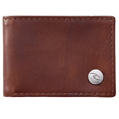 Carteira Rip Curl Stark Snap Rfid Slim Chestnut