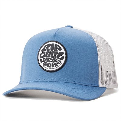Boné Rip Curl Aba Curva Wetsuit Icon Trucker WT24 Dusty Blue