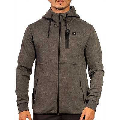 Moletom Rip Curl Aberto Departed Anti Series Charcoal Marle