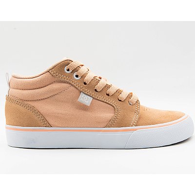 Tênis DC Shoes Anvil LA Mid W WT24 Peach/Peach/White