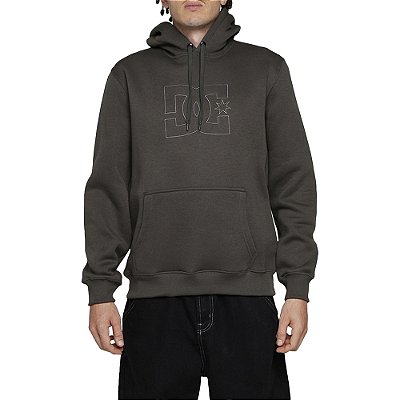 Moletom DC Shoes Canguru Highland 305G WT24 Cinza Escuro