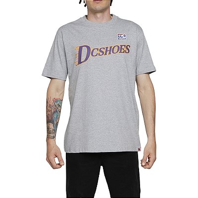 Camiseta DC Shoes Shy Town WT24 Masculina Cinza Mescla